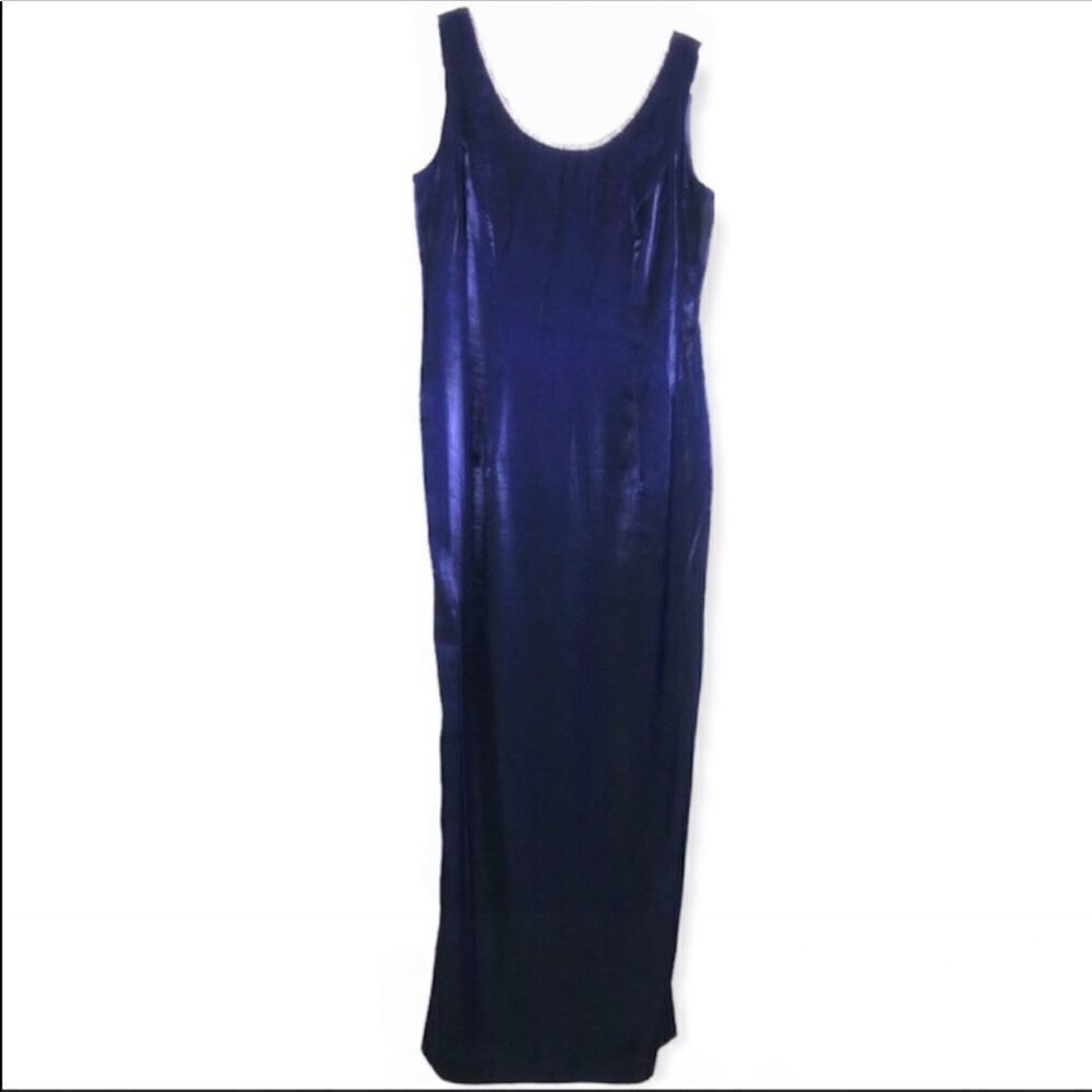 Vintage Rhinestone Bling Iridescent Formal Gown